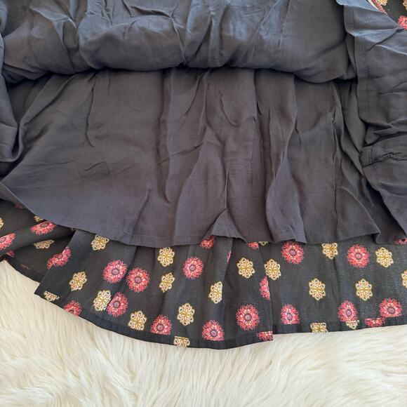 Free People Boho Rain Or Shine Pebbled Chiffon Printed Mini Dress XS - Picture 8 of 14